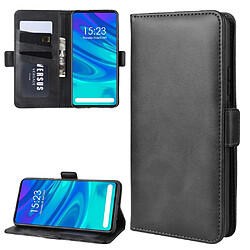 Wewoo Housse Coque Pour Huawei P Smart Z / Y9 Prime 2019 / Profitez de 10 Plus Double Boucle Crazy Horse Business Holster de téléphone portable avec fonction de support de portefeuille de carte Noir