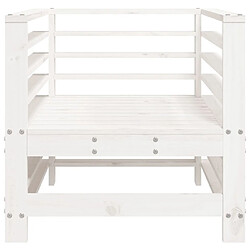 Acheter Maison Chic Lot de 2 Chaises de jardin,Fauteuil d'extérieur blanc bois massif de pin -MN98513