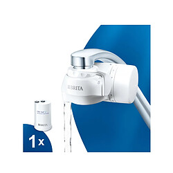 Filtre sur robinet blanc - 1052066 - BRITA CARAFE FILTRANTE - Systeme de filtration sur robinet - BRITA - ON TAP V - 600 L d'eau filtrée / 4 mois - 3 modes d'utilisations - 5 adaptateurs inclus