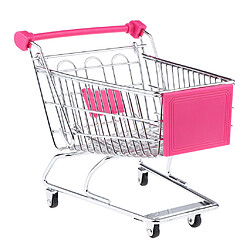 Le stockage miniature de chariot de supermarché Handcart badine des jouets Rose rouge