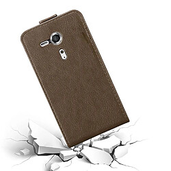 Cadorabo Coque Sony Xperia SP Etui en Marron pas cher