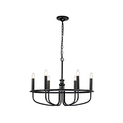 Elstead Lighting Suspension Capitol Acier Noir