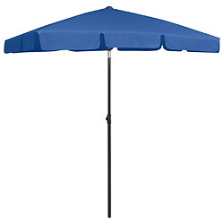 ComfortXL Parasol De Plage Bleu Azur 180x120 Cm