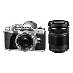 Olympus PACK OM-D E-M10 III SILVER + 14-42 Pancake Zoom EZ SILVER + 40-150 NOIR