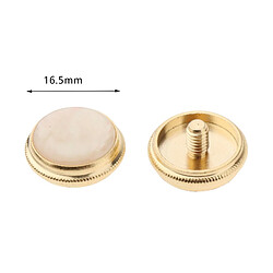 Acheter 15 pièce Plaqué Trompette Valve Doigt Boutons Premium Trompette Cover Vent Instruments Remplacement Accessoires pour Trompette Lecteur