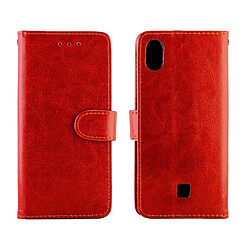 Avis Wewoo Housse Coque Pour LG K20 2019 Crazy Horse Texture de protection en cuir à rabat horizontal avec support et fentes cartes et portefeuille et cadre photo marron