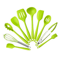 Ensemble d'ustensiles de cuisine de 10 pièces Cuillère en silicone Cuisson au four Cuisson au four Verre