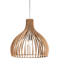 Luminaire Center Suspension Cadiz Bois naturel 1 ampoule 45cm