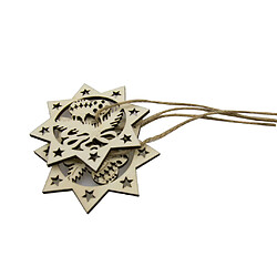 Avis pendentif en bois non peint breloque