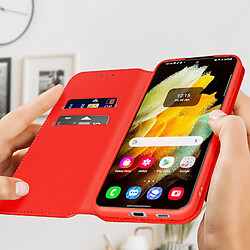 Avis Avizar Étui Samsung Galaxy S22 Clapet Portefeuille Fonction Support Vidéo Rouge