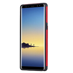 Avis Wewoo Housse Coque Pour Galaxy Note 8 étui de protection antichoc à double boucle de couleur unie solide rouge