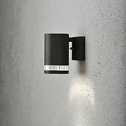 Lumière Applique murale simple extérieure moderne noire, transparente, IP44