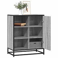 vidaXL Buffet sonoma gris 62x35x76 cm bois d'ingénierie