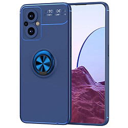 Coque en TPU anti-chocs avec béquille à anneau magnétique, bleu pour votre OnePlus Nord N20 5G