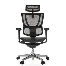 Chaise de bureau / fauteuil de direction ERGOHUMAN SLIM ULTRA GEN2 tissu résille noir hjh OFFICE