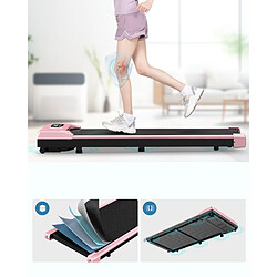 Acheter Tapis de marche Portable - DSKEUZEEW - Walking Pad 1-8 km/h, 2.5HP - Avec télécommande et écran LCD -Rose