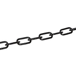 Fixman Chaîne laquée noire - 4 mm x 26 mm x 2,5 m