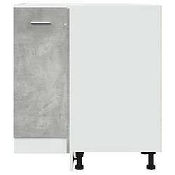 Avis vidaXL Armoire de cuisine gris béton 75,5x75,5x81,5 cm bois ingénierie