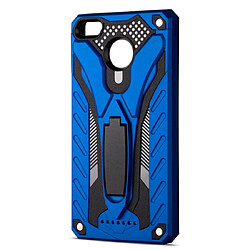 Wewoo Coque Pour OPPO Realme 3 Pro Antichoc TPU + PC Housse de protection avec support Bleu