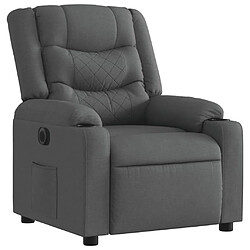 Avis Maison Chic Fauteuil Relax pour salon, Fauteuil inclinable électrique Gris foncé Tissu -GKD43450