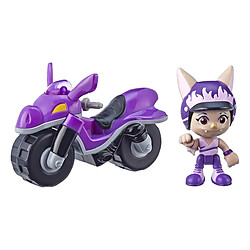 Hasbro Betty Bat Articulé avec son Moto Tout-Terrain Top Wing Playskool Violet