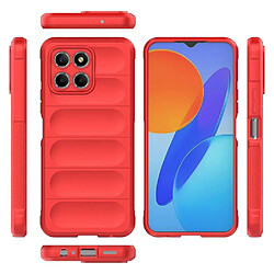 Htdmobiles Coque pour Huawei Honor X8 5G / Honor X6 - housse etui silicone gel fine + verre trempe - ROUGE