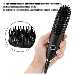 Acheter Chrono Brosse à lisser la barbe avec affichage LED et fonction de chauffage MCH(Rose)