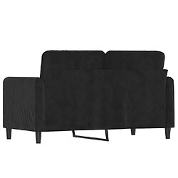 Acheter vidaXL Canapé à 2 places Noir 120 cm Velours