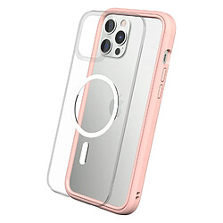 RhinoShield Coque modulaire Mod NX Compatible avec MagSafe pour [iPhone 12 Pro Max] Force magnétique supérieure, Personnalisable. Absorbe Les impacts des Chutes de 3.5 mètres - Rose Poudré