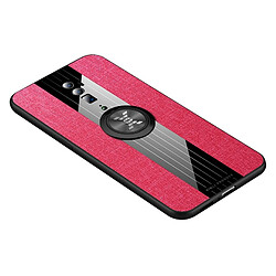 Wewoo Coque Souple Pour OPPO Reno 10x Zoom XINLI Stitching Cloth Etui de protection antichoc en TPU avec support de bague Rouge