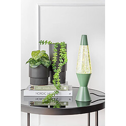 LEITMOTIV Lampe à poser pailletées Glitter - H. 37 cm - Vert