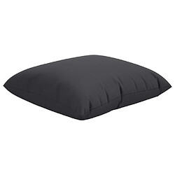 Acheter vidaXL Coussins de canapé lot de 4 noir 40x40 cm tissu