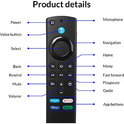 Avis SANAG 3È Gen Telecommande Vocale Pour Smart Tv, Telecommande Vocale De Rechange L5B83G Pour Smart Tv Stick 4K, Lite, 4K Max, Smart Tv(2Nd E 3Rd Gen)