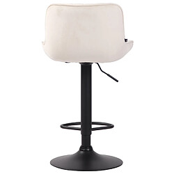 Non Tabouret de bar Lentini velours noir pas cher