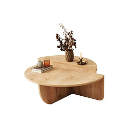 Avis Vente-Unique Lot de 2 tables basses - Naturel clair - ALOEVA