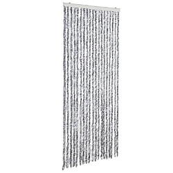 vidaXL Moustiquaire Blanc et gris 56x185 cm Chenille