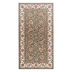 RUGSX Tapis NAIN Ornement, cadre 7338 51088 vert beige 120x170 cm