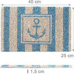 Helloshop26 Mini paillasson tapis de sol porte d’entrée essuie-pieds enfants fibres coco 13_0001664