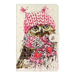 Etui en PU décor spot hibou pour votre Samsung Galaxy Tab A 10.1 (2019)/T510/T515