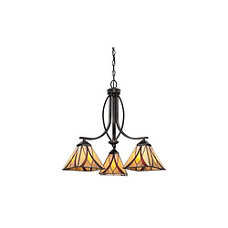 Elstead Lighting Chandelier Asheville 3x60W Bronze noir