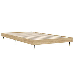 Acheter vidaXL Cadre de lit sans matelas chêne sonoma 90x190 cm