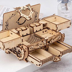 Avis Antique Boîte En Bois Puzzle de Découpe Auto-Assemblage Mécanique 3D Modèle Kit, Bel Ornement, amusant et Facile À Assembler