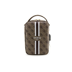 Guess Maroquinerie Guess Sacoche de voyage à USB Modèle Stripe 4G Marron