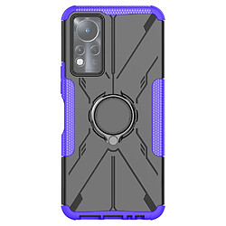 Coque en TPU anti-rayures, anti-chutte avec béquille annulaire réglable pour votre Infinix Note 11 - violet