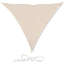 Helloshop26 Voile d'ombrage triangle 3 x 3 x 3 m beige 13_0002937