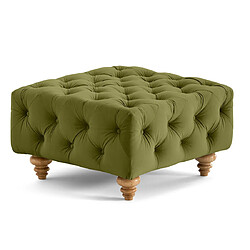 Avis Lisa Design Walter - pouf chesterfield en velours - pieds bois