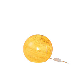 Dansmamaison Lampe Dany Lignes Rond Verre Jaune Small