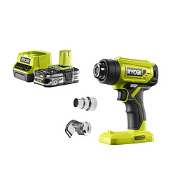 Ryobi R18HG-0 Pistolet à air chaud - 18V - 2,5 Ah batterie - Chargeur rapide - Température max 470°C