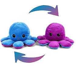 Universal Poupée de poulpe réversible à double face flip peluche jouet marine de vie de vie de vie marine