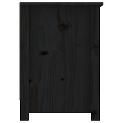 Acheter vidaXL Meuble TV Noir 103x36,5x52 cm Bois de pin massif